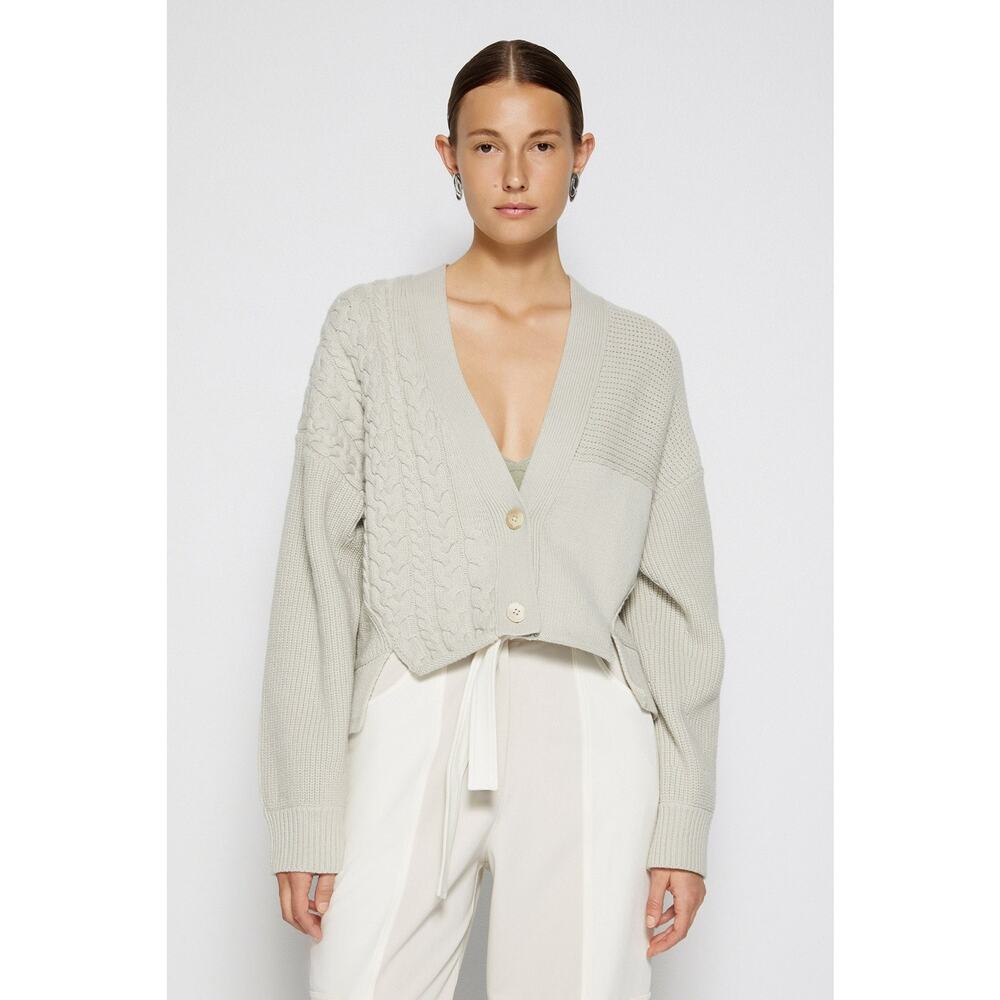 Jonathan Simkhai Penny Patchwork Cardigan - Xs - … - image 1